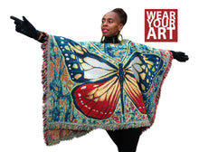 Load image into Gallery viewer, THE BUTTERFLY SERIES #1 PONCHO - The Art of Poncho