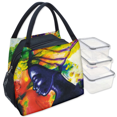HER RAINBOW HALO II LUNCH BAG SET WITH BOX CONTAINERS - The Art of Poncho