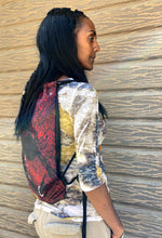 Load image into Gallery viewer, PRAISING MY ROOTS DRAWSTRING BACKPACK - The Art of Poncho
