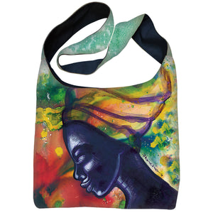 HER RAINBOW HALO II HIPPIE BAG - The Art of Poncho