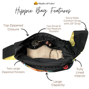 HER RAINBOW HALO II HIPPIE BAG - The Art of Poncho