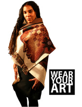 Load image into Gallery viewer, FAITH TOTEM SHAWL - The Art of Poncho
