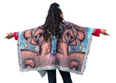 BROWN EYED BEAUTY PONCHO - The Art of Poncho